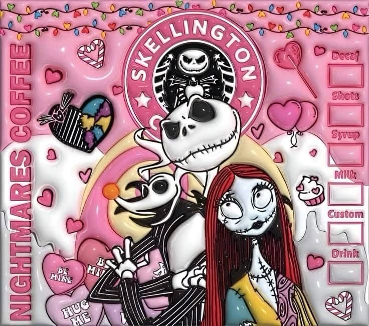 Custom Tumblrs/ Nightmare before Christmas Wraps